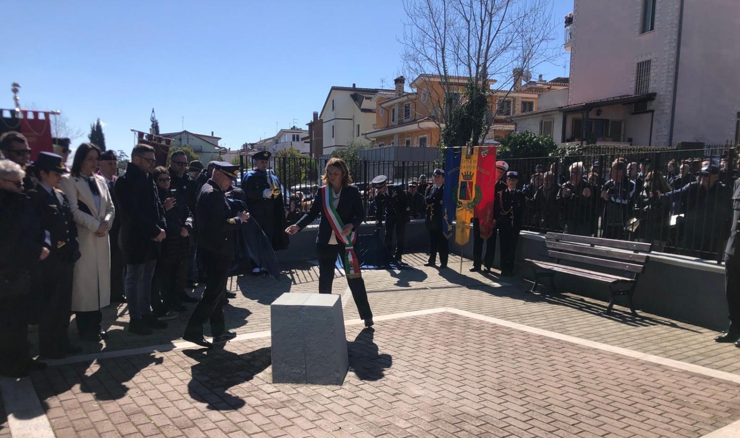 Guidonia Montecelio Ricordo Col. Giuseppe Cipriano e il Ten. Col. Marco Meneghello.